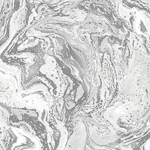 Skinnydip Marble Wallpaper Grey / Silver - 180530