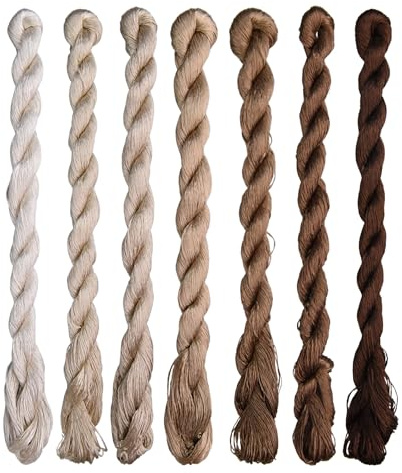 MINGGUXIUYI Naturligt 100 % sidengarn, handgjort broderigarn, silkesbroderigarn (105)