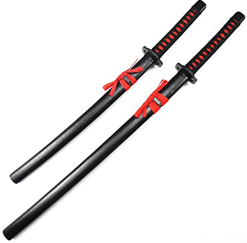 TIAYKO Katana en Bambou,épée de samouraï avec Gaine,Bokken Fait à la Main pour l'entraînement au Kendo,Affichage à Domicile,Cosplay,Collection 2 pièces