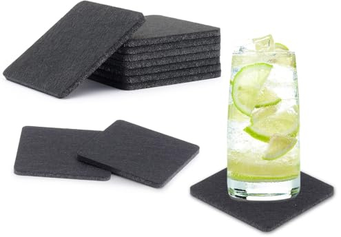 30 Set LAINIKE Filzuntersetzer eckig Glasuntersetzer Untersetzer Filz Untersetzer Gläser Quadratische Glasuntersetzer Waschbarer Rutschfester Hitzebeständiger für Tassen Tisch Bar Getränke