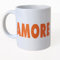Kaffeebecher AMORE | Lieblingsbecher für Männer Frauen | Tasse mit Spruch | Keramik Kaffeetasse | 330 Ml