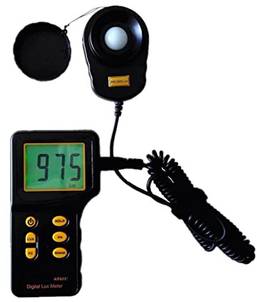 Luxómetro Portátil, AR823 Detector de brillo de luz de fotómetro de fotómetro de fotómetro de iluminancia dividida(2)