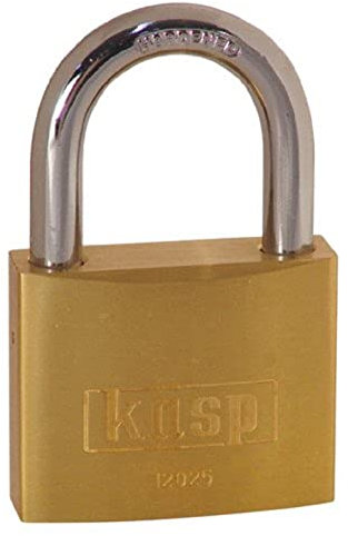 Kasp K12025 Vorhängeschloss, 25 mm, Goldgelb