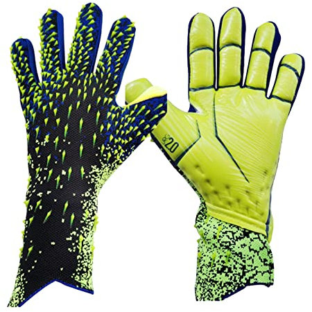Greatideal Fußball Torwarthandschuhe Fußballhandschuhe mit starkem Grip Ausgezeichneter Fingerschutz für Kinder und Erwachsene Junior Keeper Fußballhandschuhe für Training und Spiel
