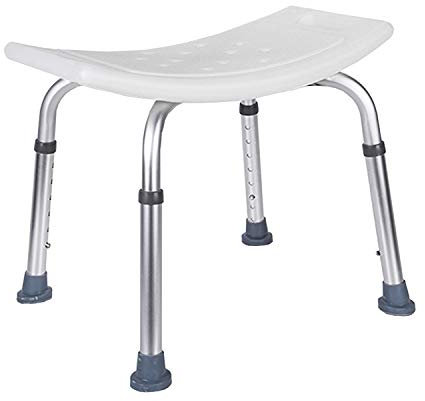 Izrielar Duschhocker Duschstuhl, Höhenverstellbar Duschsitz für Badezimmer, Duschhilfe rutschfest bis 136 kg, Hocker für Dusche, Badsitz