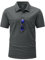 YSENTO Herren Poloshirts Kurzarm Polohemd T Shirts Golf Polo Slim Fit Tennis Polo T-Shirts mit Tasche(Dunkelgrau,XL)