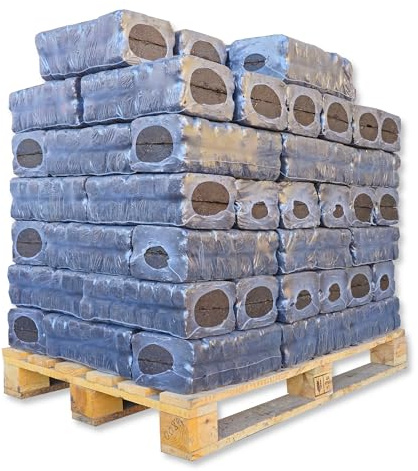 Bricchette di torba da 800 kg, carbone di torba, carbone naturale, lignite, supporto per glutine, bruciatore permanente, camino, stufa, legno, riscaldamento, carbone, bricchetta, energia, Kienbacher