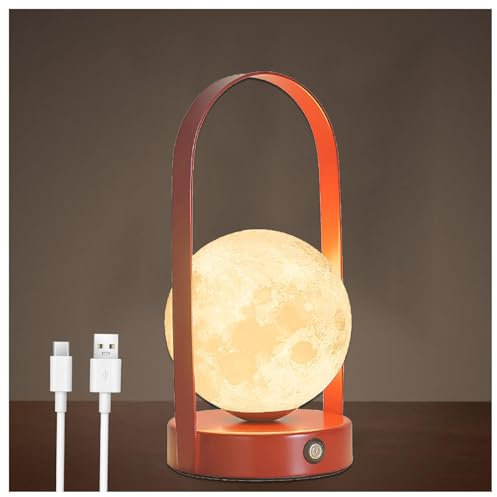 ARTSIM Dimmerabile Luce Notturna, Lampada Da Tavolo Senza Fili 2000mah Con Type-C E Dimmerazione a Sfioramento, Lampada LED Ricaricabile Per Camere Da Letto E Camerette,D