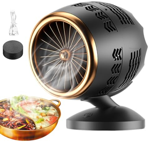 VoOqo Cappa da Cucina da Tavolo Mini, Mini Cappa Aspirante Regolabile con Forte Aspirazione e Basso Rumore - Cappa da Tavolo a Basso Rumore da 3200 Giri/min per Barbecue Interno, Pentola Calda