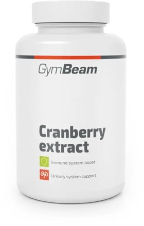 GymBeam Cranberry-Extrakt (Kapseln) - Standardisierter Cranberry-Extrakt, enthält 23% Proanthocyanidine, funktioneller Extrakt aus Cranberries, unterstützt Harnwege, Immunsystem, 120 caps