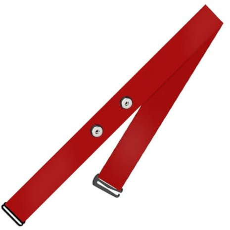 GXGM 1 Stück Herzfrequenzmesser Brustgurt, Pulsgurt V3 Ersatzgurt Für Ant+ Und Bluetooth Brustgurt Polar H7, Kompatibel Mit Garmin, Wahoo Und Vielen Weiteren Herstellern (Rot)