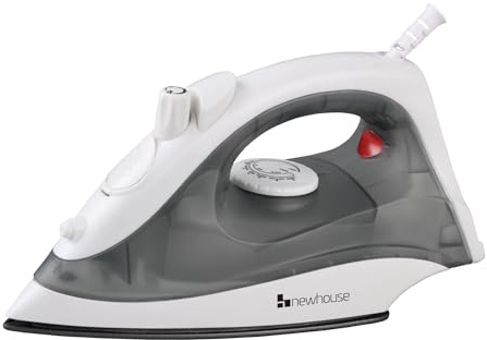 Newhouse 120V 1200-Watt Steam and Spray Iron NHIR-001, Adjustable Temperature, Self-Cleaning, ETL Certified for Hospitality and Home Use