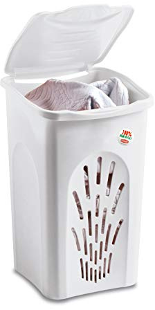 Stefanplast 31417600 Portabiancheria Traforato l. 50, Bianca