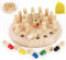 Anstore Memory Schach Holz, Memory Match Stick Schach, Schachspiel Lernspielzeug, gedächtnis-Schach, Hölzernes Gedächtnis-Schach für Kinder Frühe Lernerziehung, mit Organizer-Aufbewahrungsbeutel