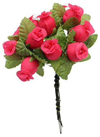 1 mazzo di fiori artificiali 12 rose rose rose artificiali fai da te fai da te, matrimoni, feste, casa, giardino, tomba, decorazione per interni ed esterni, disposizione di fiori di seta resistenti