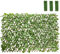 COSTWAY 255 x 79cm Artificial Ivy Leaf Hedge, 3PCS Expandable Willow Trellis Screening with Leaves, UV Protected Wall Privacy Fence Screen for Garden Backyard Terraces