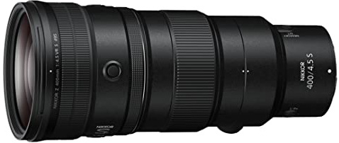 Nikon NIKKOR Z 400mm f/4.5 VR S, Teleobiettivo Mirrorless, S-Line, Portatile, Trattamento Nano Crystal Coat, TC Compatibile, nero [Nital V.I.P.: 6 anni di garanzia]