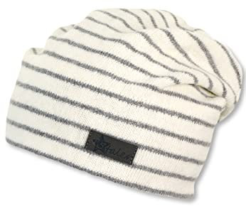 Sterntaler Unisex Kinder Mütze Baby Beanie Mütze Streifen, beige, 51