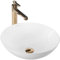 Rea Aufsatzwaschbecken Erica Waschtisch Handwaschbecken Bad Waschschale Waschbecken für Badezimmer 400 x 400 x 145 mm Keramik (Weiß)