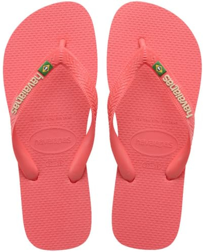 Havaianas HAV.Brasil Logo Unisex-Erwachsene Sandalen, Tropical Coral, 39/40 EU