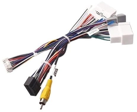 Pizgear Car Radio Stereo Wiring Harness Cable Adapter Android 16pin, for Renault, Captur Clio 2017 2018 2019, for Dacia, Vehicle radio antenna cable