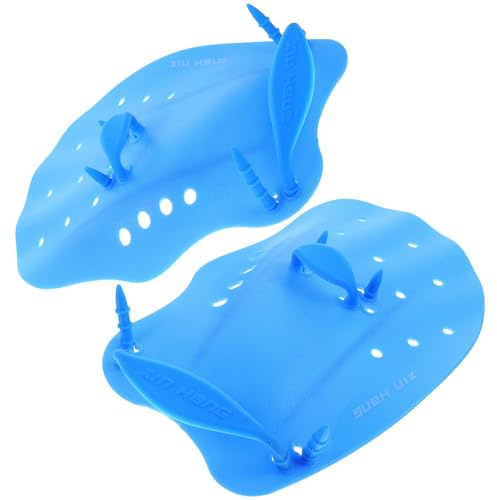 TOKIDNY Guanti da Nuoto Palmati per Bambini, Pinne da Nuoto in Silicone e Pp Cinghie Regolabili, Protezione Mani per Allenamento Piscina e Attività Acquatiche (set 2 Pezzi, Taglia S