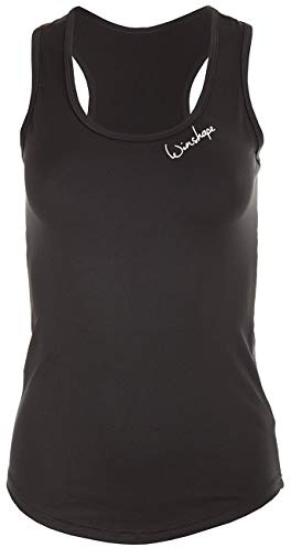 Winshape Damen Super leichtes Functional Tanktop AET104, Slim Style Fitness Yoga Pilates, schwarz, M