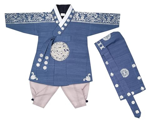 Boy Baby Hanbok First Birthday Party Celebrations Korean Traditional costumes 100th days Baikil Dol NP07 (1 Age (Dol))