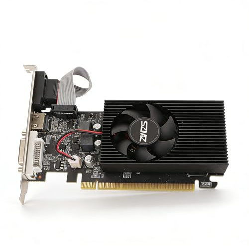 Dpofirs Scheda Grafica da Gioco GT 730, Scheda Grafica 4G DDR3B a 128 Bit con Supporto Ventola di Raffreddamento Interfaccia Multimediale VGA DVI HD Schede Grafiche da Gioco