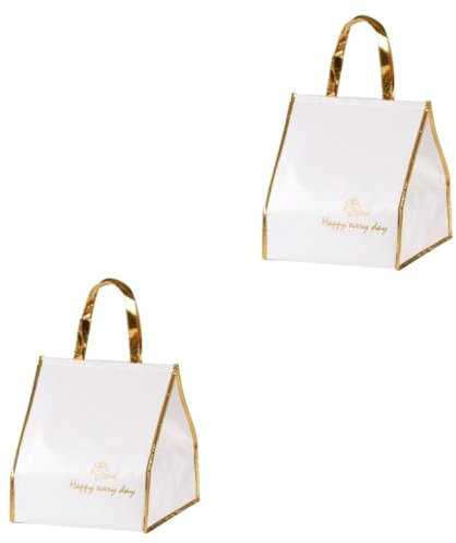 ABOOFAN Kühltasche Faltbar 2st Kälteisolierung Tragbar Backen Isolierte Einkaufstüten Liefertaschen Für Warme Speisen Lunch-Einkaufstasche Eiskübel Für Picknick Kühltasche Rucksack Kalt Bleiben Vlies