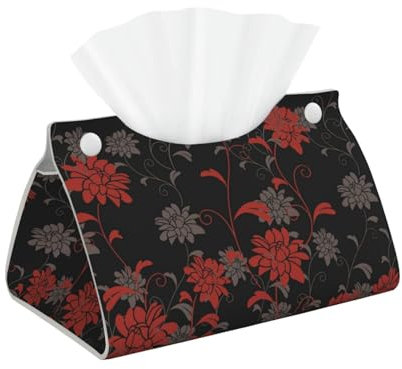 Boîte à mouchoirs en chrysanthème - Distributeur de mouchoirs pour le visage, serviettes, feuilles de sèche-linge