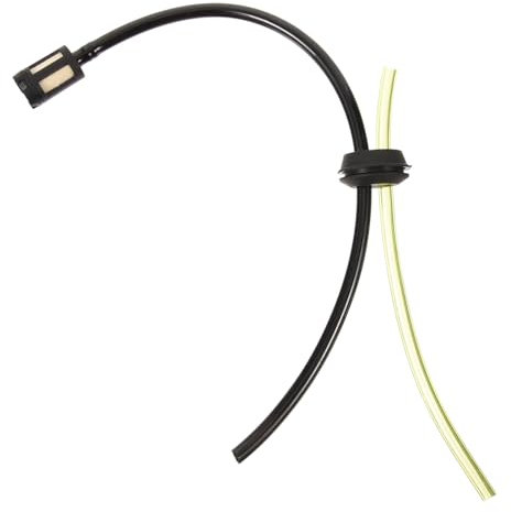 POPETPOP Gas Line Hose and Oil Filter Tube for 4-stroke Backpack Grass Trimmer Lawn Mower, Flexible Petrol Hose with Carburetor Compatible for Garden Engines and Small Machinery