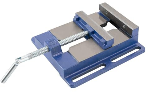 Tornillo de banco de 145 mm de ancho de mandíbula de hierro fundido, mordazas anchas, como herramienta de sujeción para taladros de columna