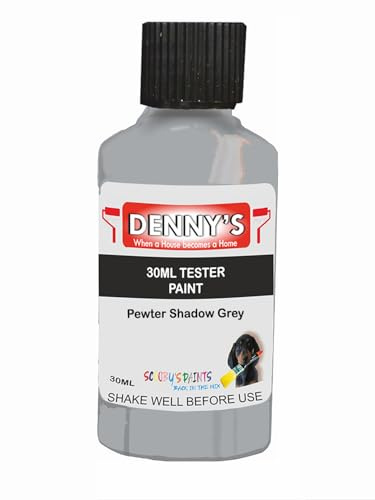 Premium Interior Wall & Furniture Chalk Paint – Pewter Shadow Grey – Rich Matt Finish, Durable & Washable, Low Odour, Ideal for Living Rooms, Bedrooms & Hallways (30ML Tester Bottle)