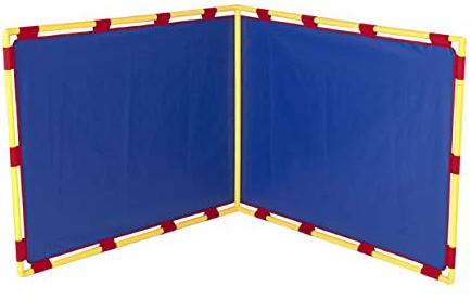 Children's Factory Big Screen Right Angle PlayPanel, Kids Room Divider, Classroom Privacy Screen, Blue