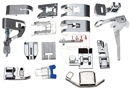15pcs Piedi Piedi Per Janome Toyota Brother Singer Macchina Da Cucire Domestica (15 pezzi)
