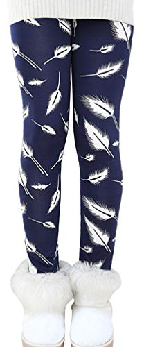 Ugitopi Fleece Vinterplysch Leggings Vinterbyxor Lång Stretch Leggins Byxor Termiska Leggings, J, 7-8 �r