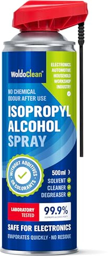 WoldoClean Isopropylalkohol 99,9% Spray 500ml - Aerosolburk Kontakt