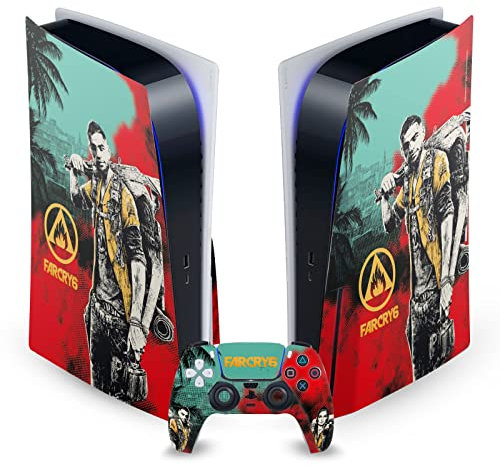 Head Case Designs Officially Licensed Far Cry 6 Graphics Male Dani Vinyl Faceplate Sticker Gaming Skin Decal Cover Compatible With Sony PlayStation 5 PS5 Disc Edition Console & DualSense Controller