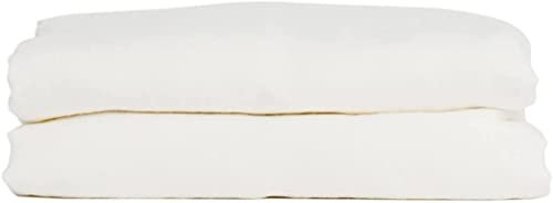 My Linen Home Bettlaken aus 100% Stonewashed Leinen Weiß, 140x250cm I Hypoallergen, Temperaturregulierend, Atmungsaktiv I Sanft, weich selbst zur empfindlichsten Haut I Für alle Jahreszeiten geeignet