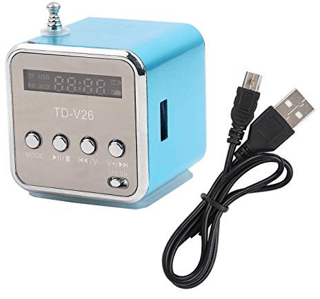 Joyzan Mini Speaker Music Player, Wireless Portable FM Battery Powered Radio FAT16 / FAT32 File System Stereo Speaker PC Fashion Support TF Card U Disk USB Digital Display Screen Cell Phone Sound Bar