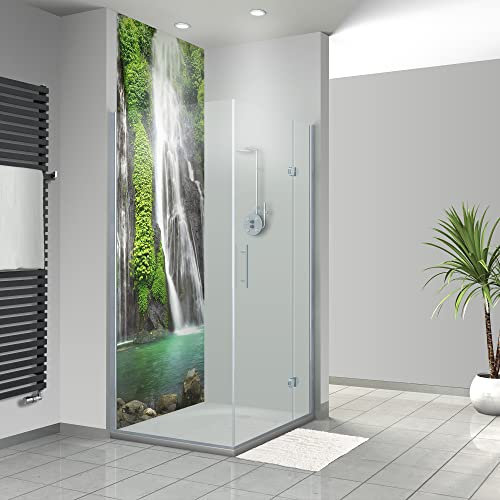 WANDFREUDE individuelle Duschrückwand Aluverbundplatte auf Maß (1 Stück - Dschungel - Premium Brillant Lack) – Dusche Wandverkleidung Duschwandverkleidung Duschrückwände