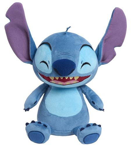 Just Play Disney Stitch Crack Me Up-Plüschpuppe mit Geräuschen und Bewegung, 28 cm große, interaktive Stofffigur, Kinderspielzeug ab 3 Jahren