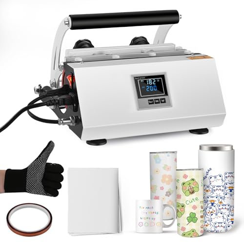 Doovasen Tassenpresse 20-30oz Hitzepresse Maschine Tassenpresse für Keramiktassen, Glastassen und Metalltassen