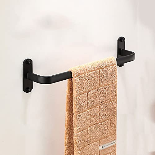 Portasciugamani moderno in alluminio nero multistrato per bagno e cucina montato a parete salvaspazio portasciugamani stand 50 CM singolo strato