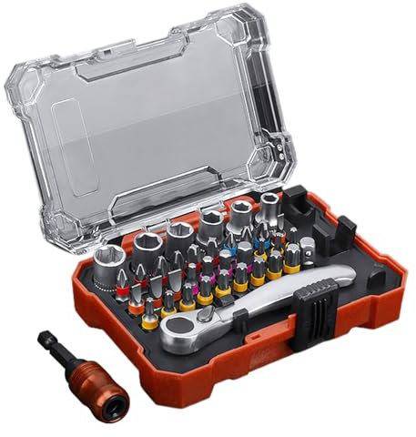 Ensemble de tournevis à cliquet – Kit d'outils de réparation domestique, outil compact portable avec clé à cliquet pour réparation CVC, voiture, moto, électricien, automobile à domicile
