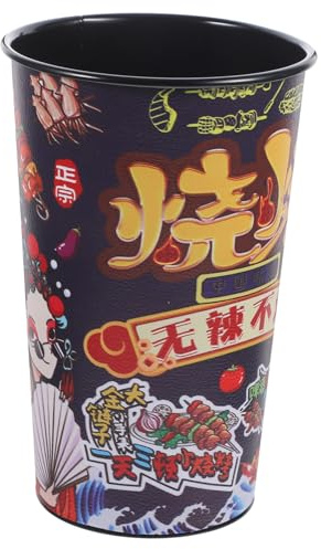 UTHCLO Spiedini in Metallo Secchio Per Bastoncini Da Barbecue Contenitore Per Spiedini Compatto Per Barbecue e Conservazione Design