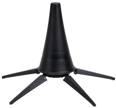 TOYANDONA Supporto Stabile in Clarinetto Nero Ferro a Portatile e Abs Cinque Base Gambe Protezione Strumenti a Fiato per Concerti e Prove Musicali