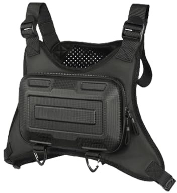 Utomhusbröstfickor - Västficka För Män Med Hårt Skal | Utomhussport Utility Pack | Ergonomisk Bröstryggsäck För Män, Mobiltelefonhållare F́ör Löpning, Snabbkylning, Bröstväska