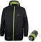 Trespass Unisex Erwachsene Qikpac Jacket Kompakt Zusammenrollbare Wasserdichte Regenjacke, Schwarz (Black), S